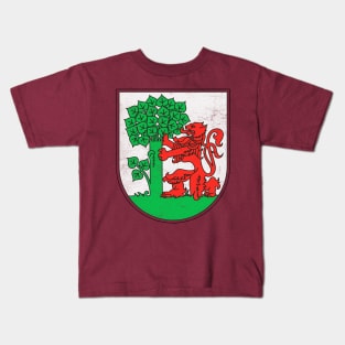 Liepāja, Latvia - Vintage Faded Style Design Kids T-Shirt